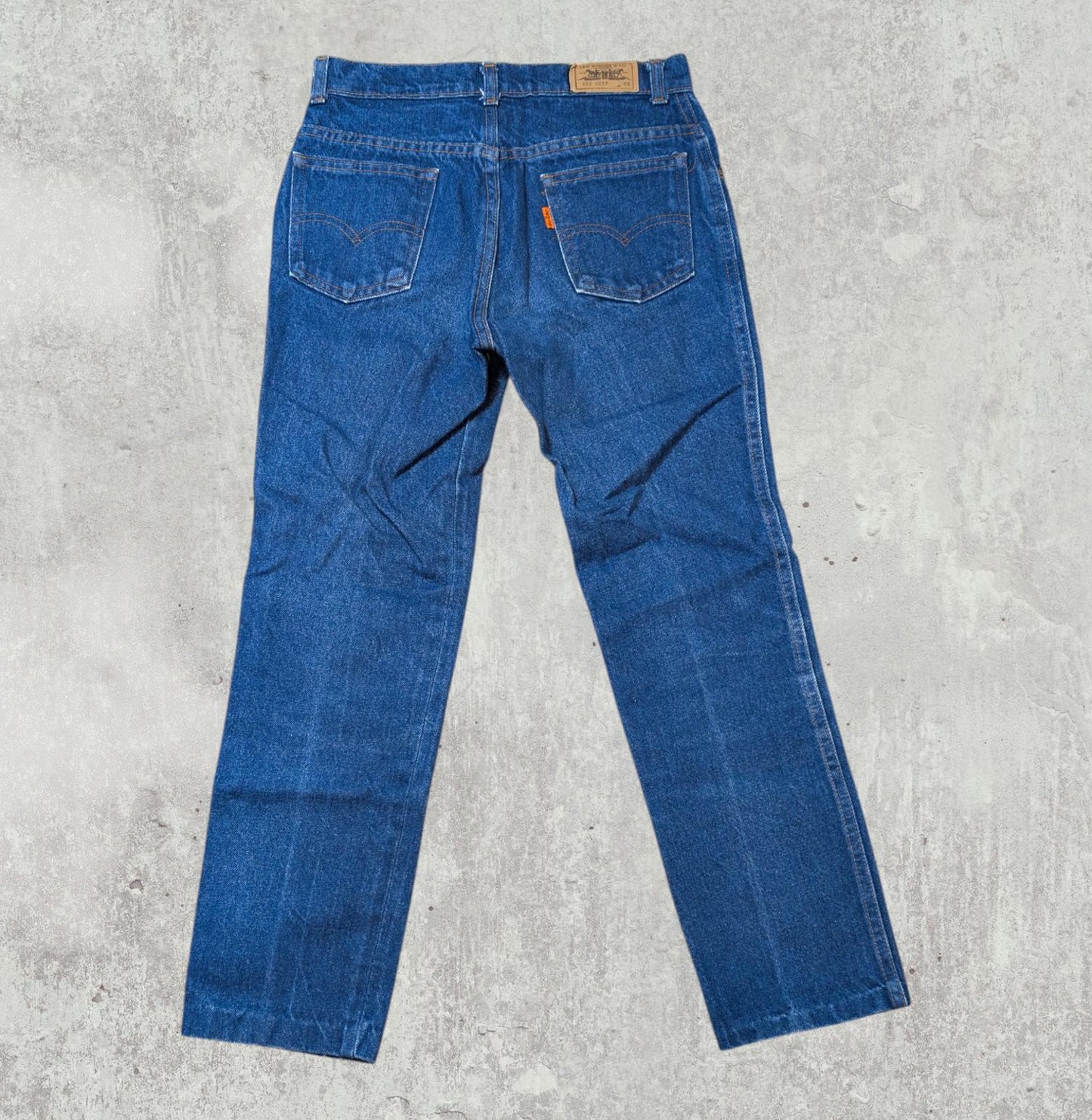 Levi's Men's Orange Tab Straight Jeans - Blue - Size 28W 26L