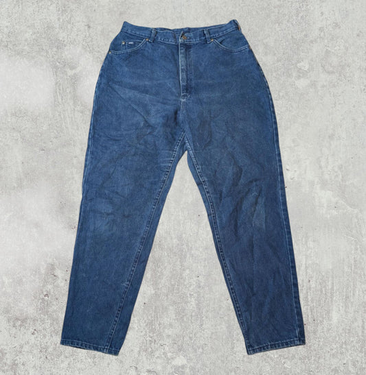 Lee Women's Straight Jeans - Blue - Size 30W 28L