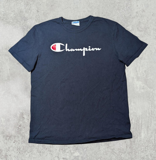 Champion Men's T Shirt - Navy - Size Large