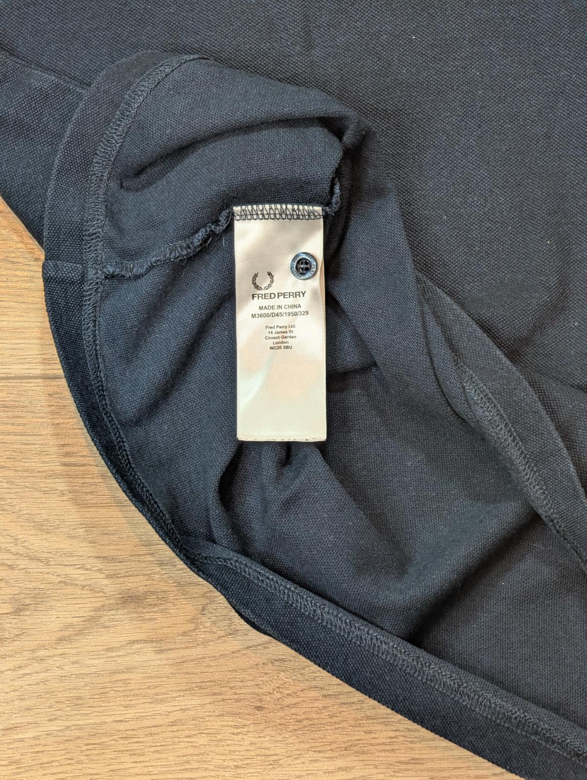 Fred Perry Men's Polo T Shirt - Navy - Size Medium