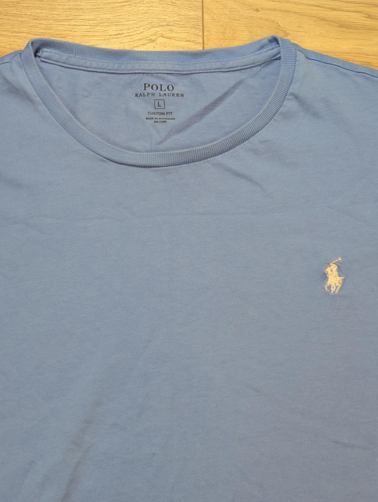Ralph Lauren Men's Custom Fit T Shirt - Blue - Size Large