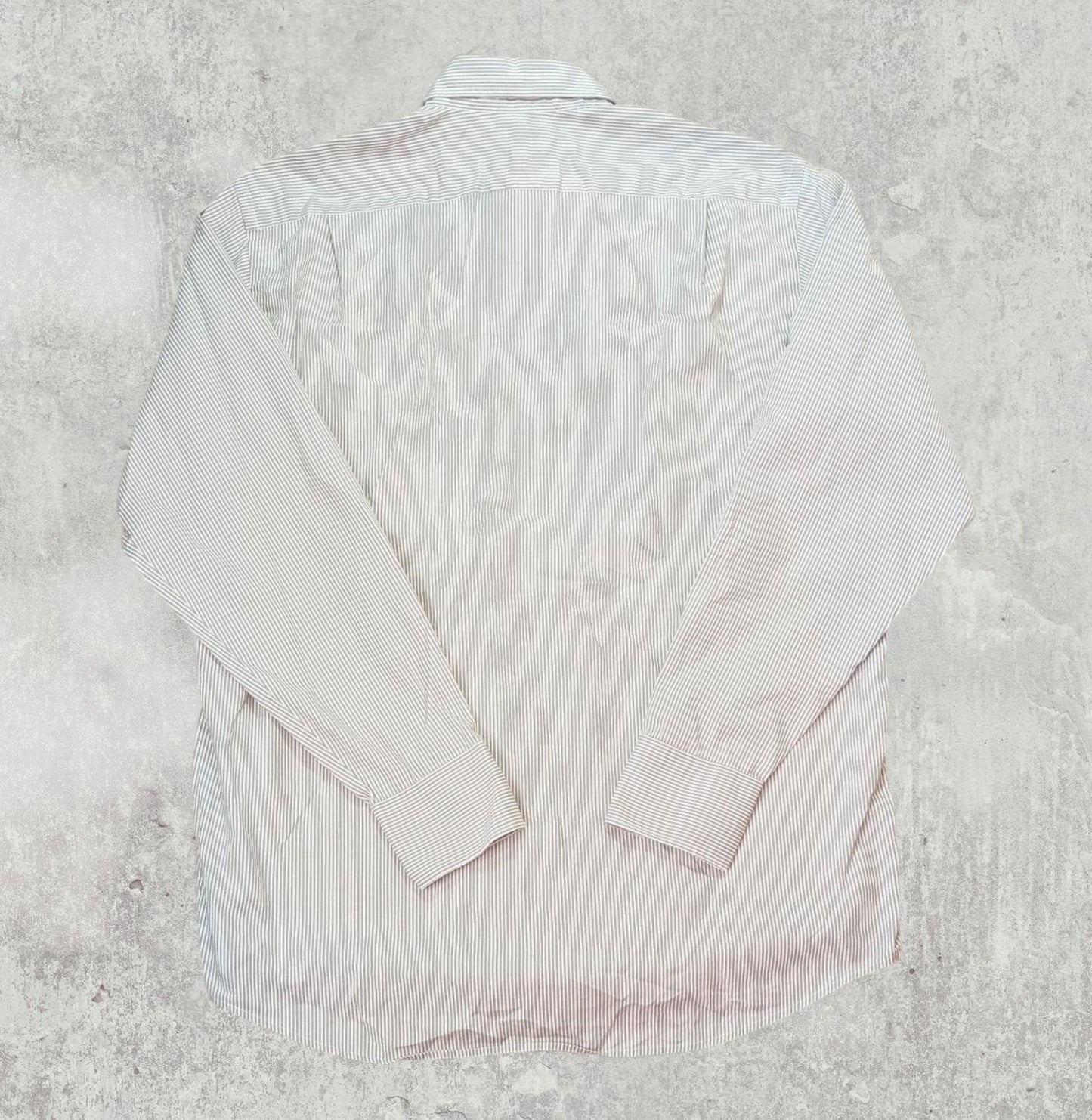 Lacoste Men's Striped Shirt - Grey - Size Large