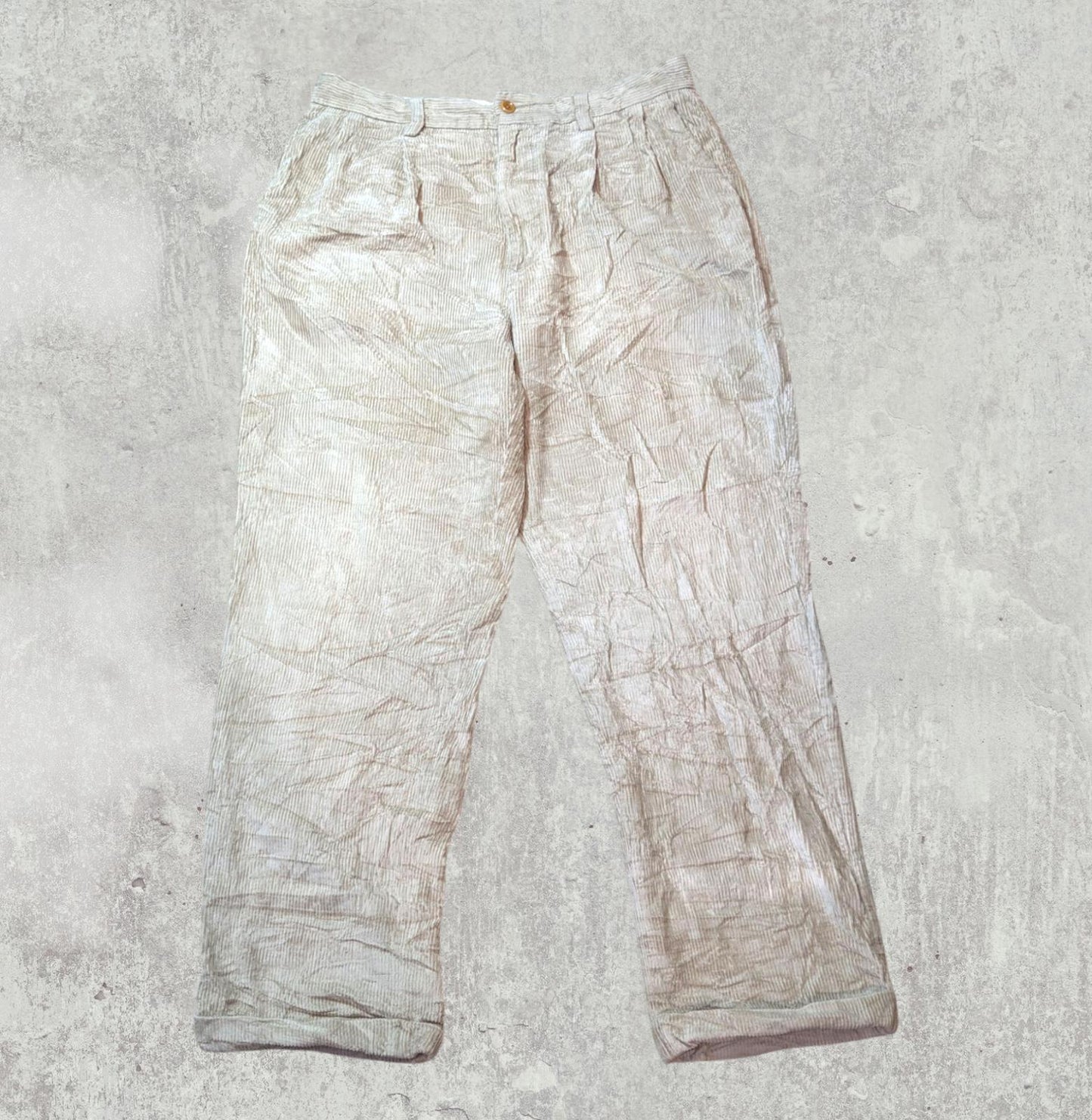 Nautica Men's Rigger Corduroy Trousers - Tan - Size 34W 32L