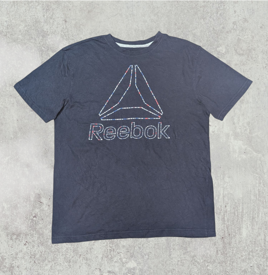 Reebok Men's T Shirt - Navy - Size Medium