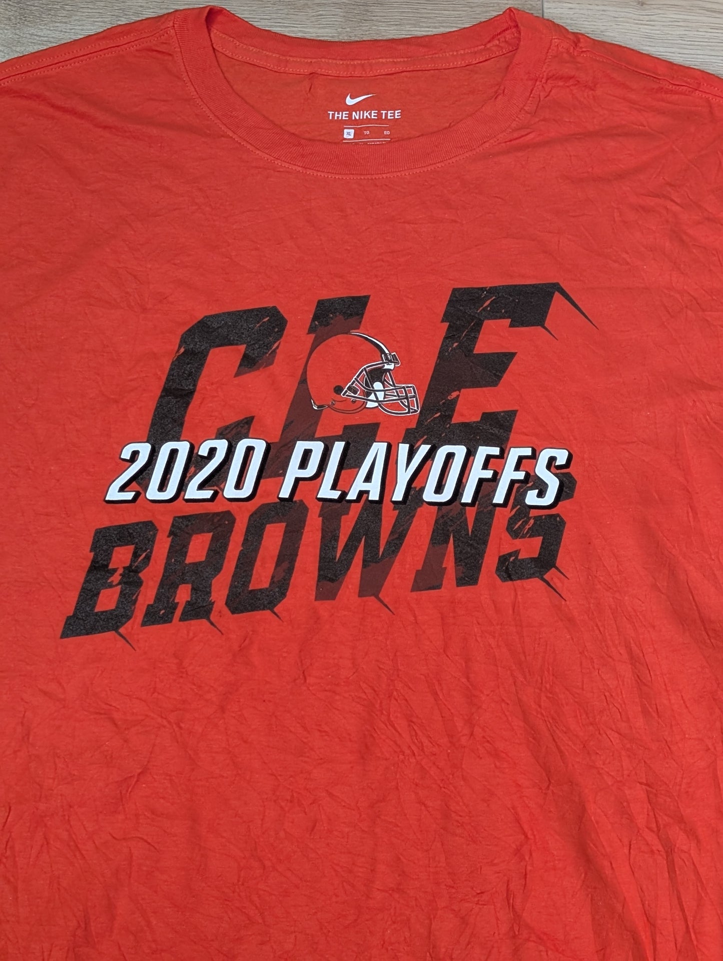 Nike Men's Cleveland Browns T Shirt - Orange - Size XL