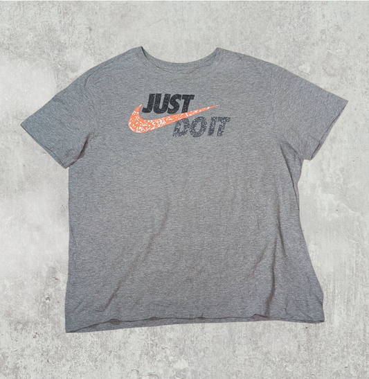 Nike Men's Just Do It! T Shirts - Grey - Size Large